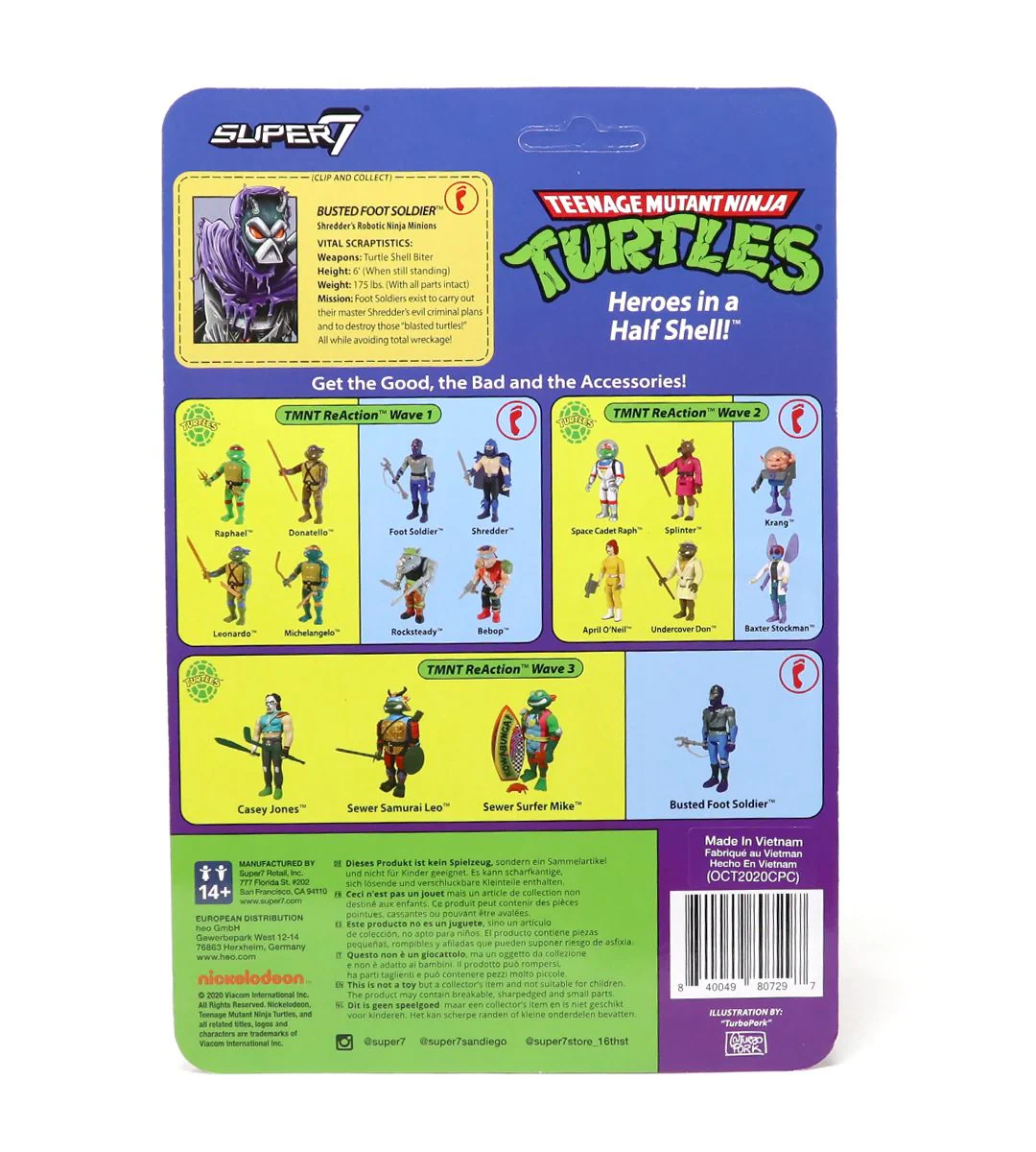 Busted Foot Soldier (Tortues Ninja - TMNT) - ReAction figures - Image 3