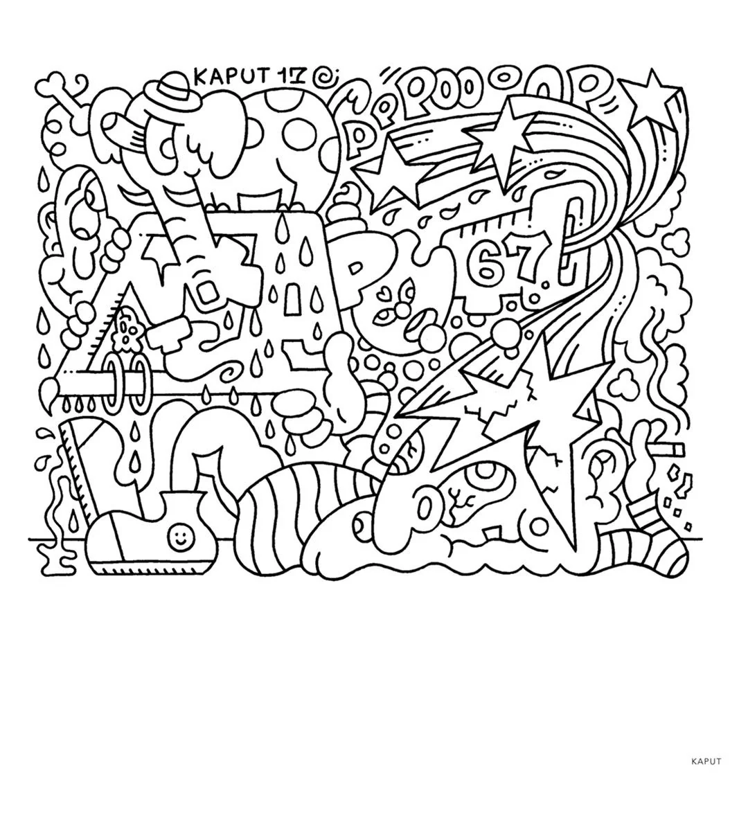 Graffiti Style Coloring Book - Image 6