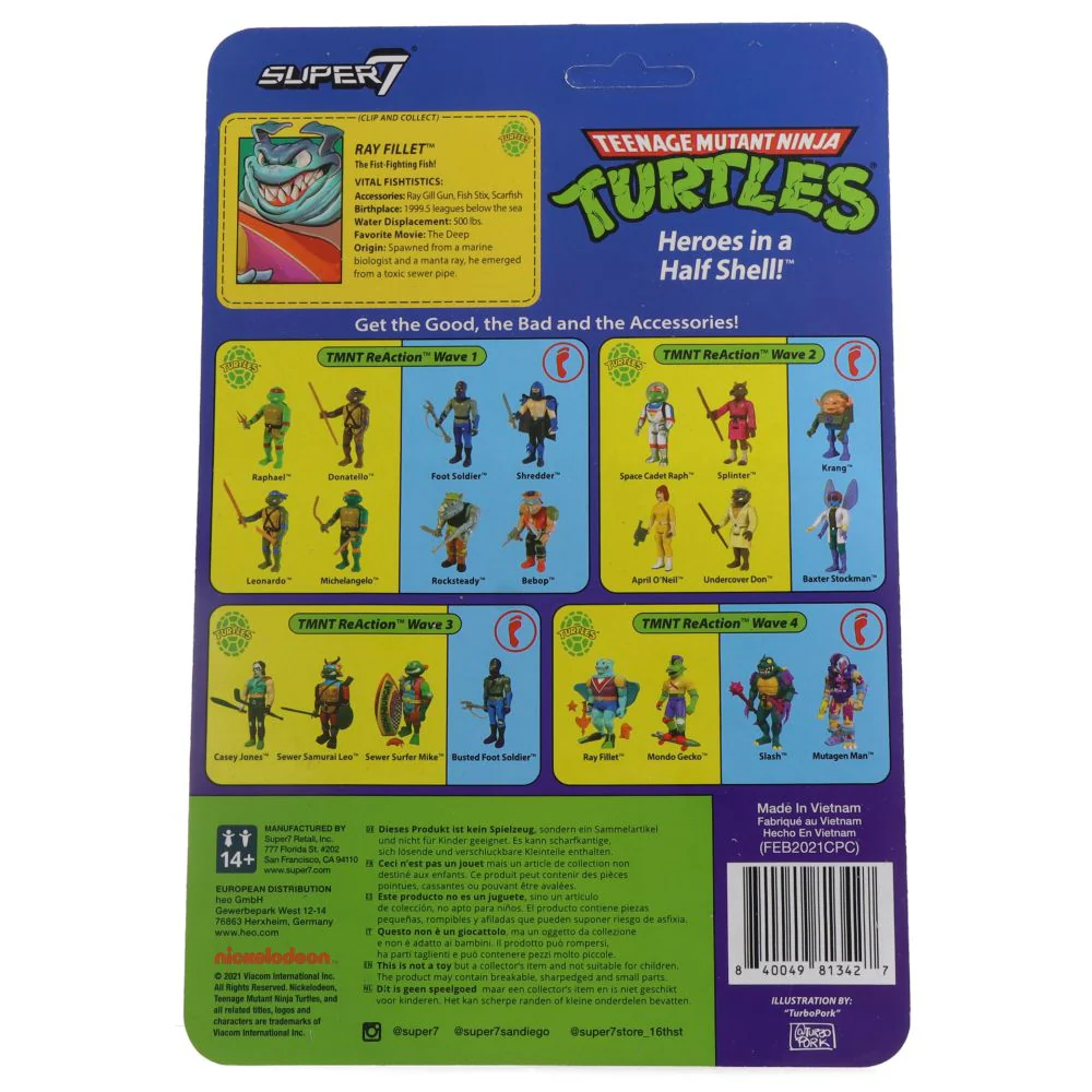 Ray Fillet (Tortues Ninja - TMNT) - ReAction figure - Image 3