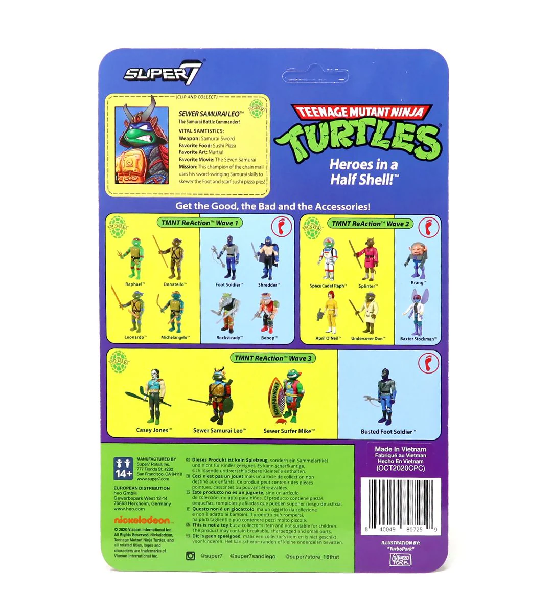 Sewer Samurai Leo (Tortues Ninja - TMNT) - ReAction figures - Image 3